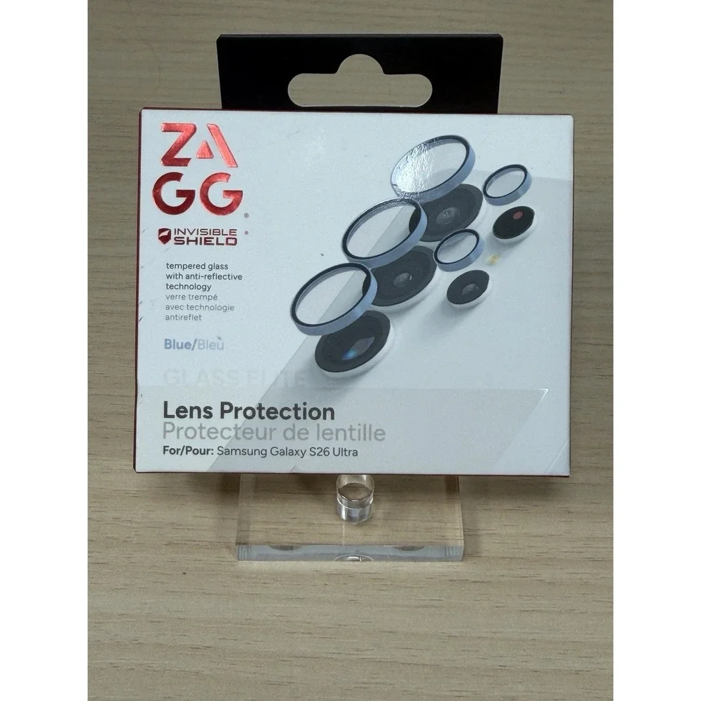 NEW ZAGG Glass Elite Lens Protector ALUMINUM BLUE for Samsung Galaxy S26 Ultra